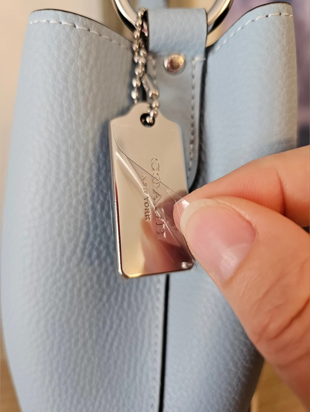 ✨ COACH Small Town Bucket Satchel/Shoulder Purse 💙 (Like New!) - Picture 4 of 16